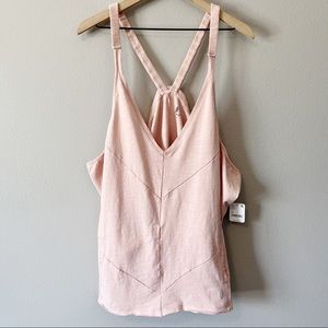 Free People FP Movement NWT Sweatshirt Tank Top Racerback Mauve Pink Size Medium